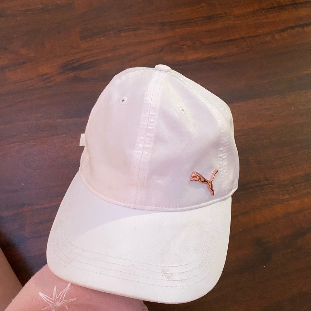 White puma hat